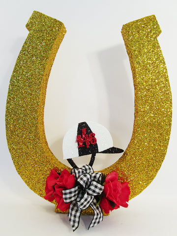 Large horseshoe centerpiece - Designs by Ginny