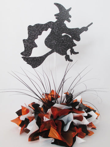 Witch on Stick Halloween Centerpiece - Designs by Ginny
