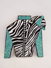 jockey silk styrofoam cutout with zebra - Designs by Ginny