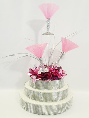 Martini glass centerpiece - Designs by Ginny