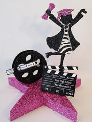 movie theme graduation centerpiece - designs by ginny