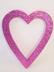 open heart pink cutout - Designs by Ginny