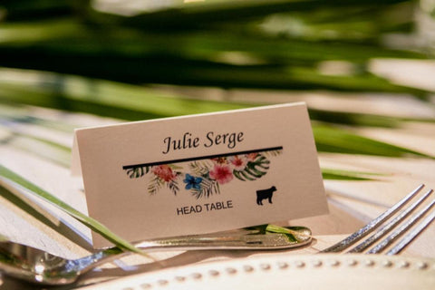 tropical placecard - Designs by Ginny
