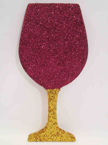 wine glass styrofoam cutout - Designs by Ginny