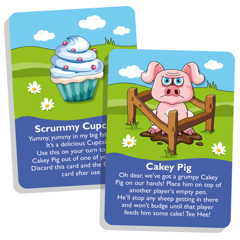 penned in cakey pig card