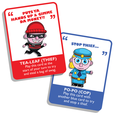 swag cop and thief game cards