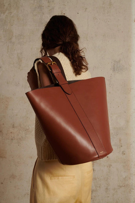 Holly Messenger Bag In Leather Cognac , Vanessa Bruno