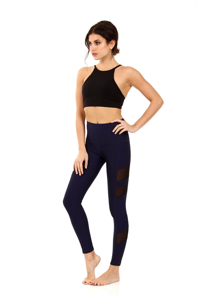 THE HOLDEN LEGGING - NAVY WAFFLE | SHOP MĒKO