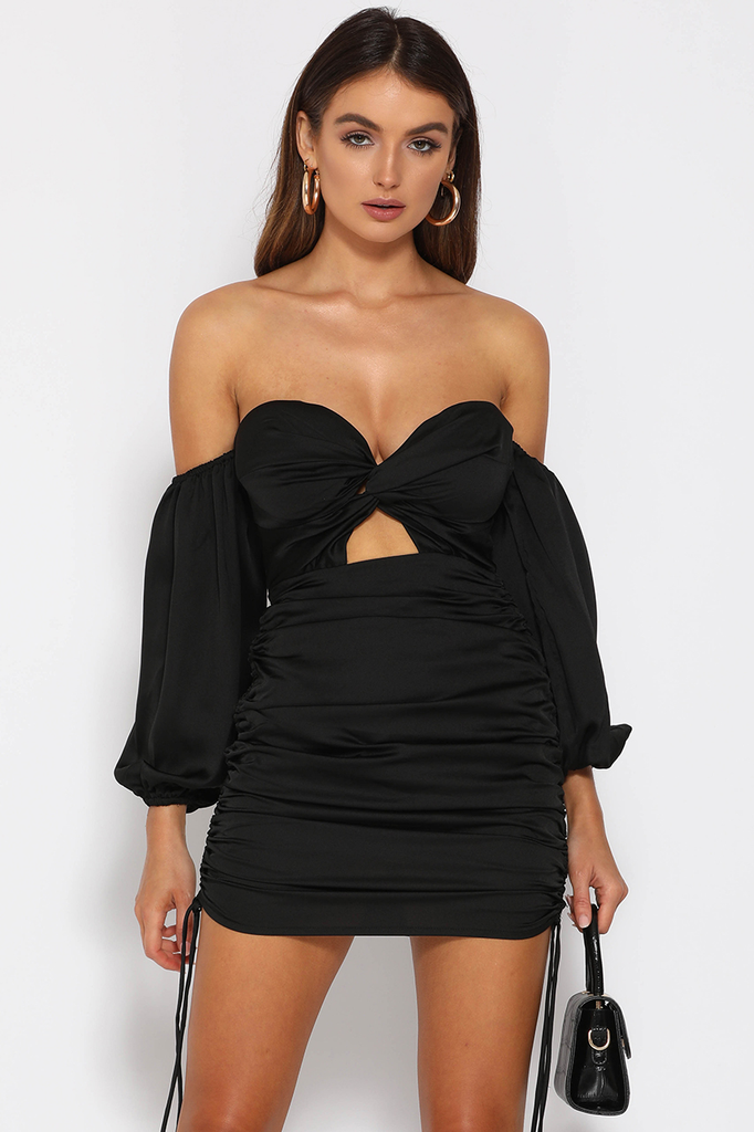 SHARON PUFF SLEEVE MINI DRESS | SHOP MĒKO