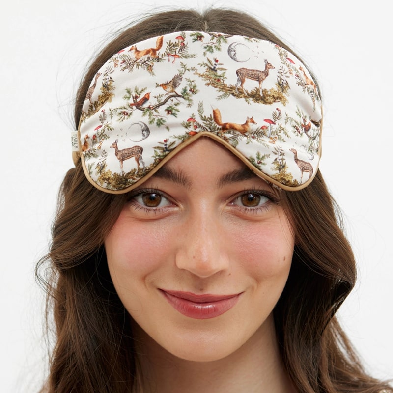 A Night's Tale Crystal Grey Woodland Scene Sleep Mask