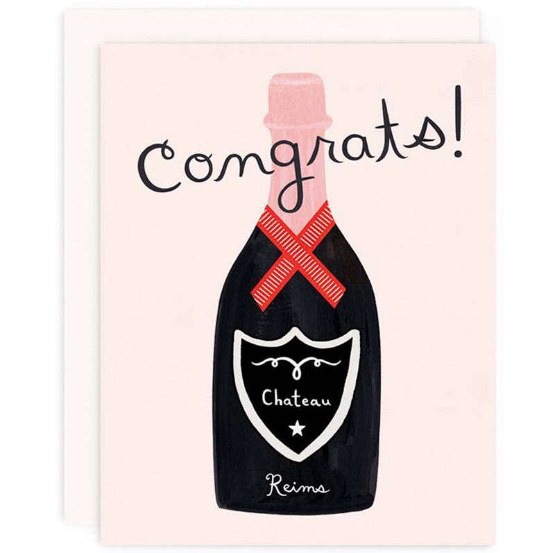 Congrats Champagne Greeting Card