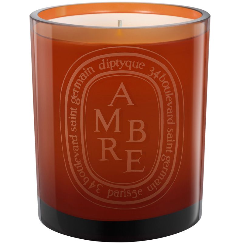 Ambre Colored Candle