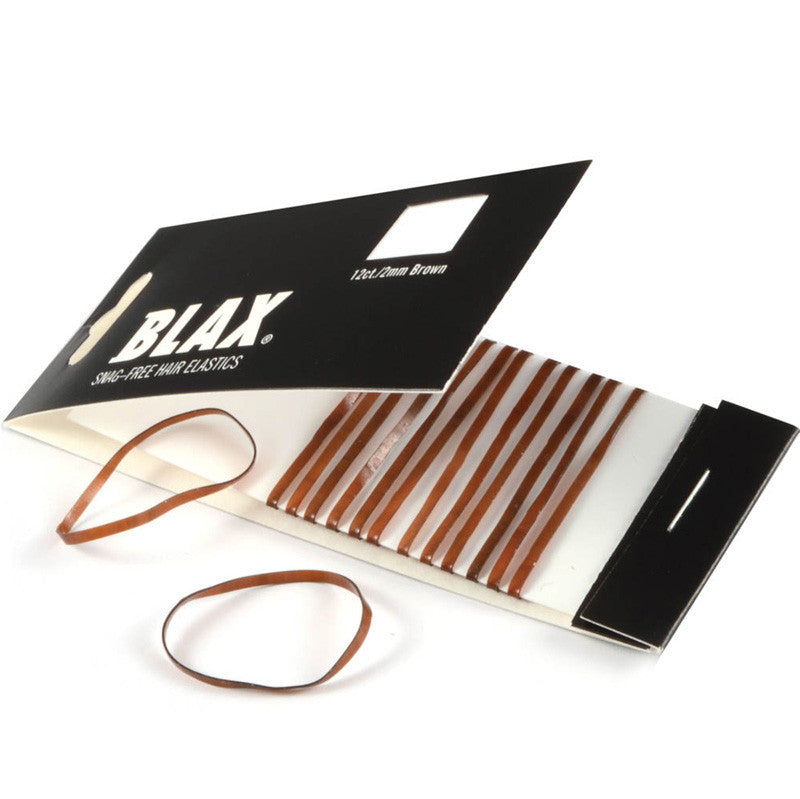 BLAX Snag Free Brown 2 mm Hair Elastics