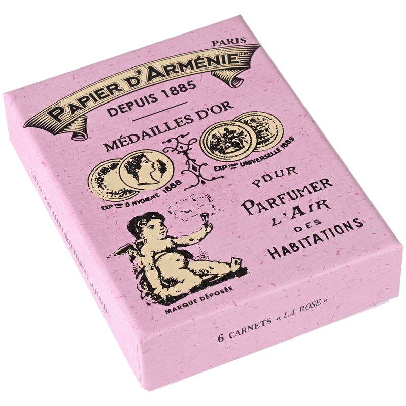 Papier d'Arménie La Rose - Carnet de 36 lamelles : : Hygiène et  Santé