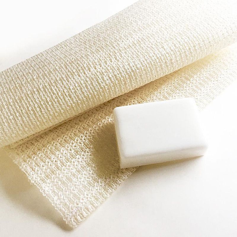 100% Raw Silk Woven Net Wash Cloth