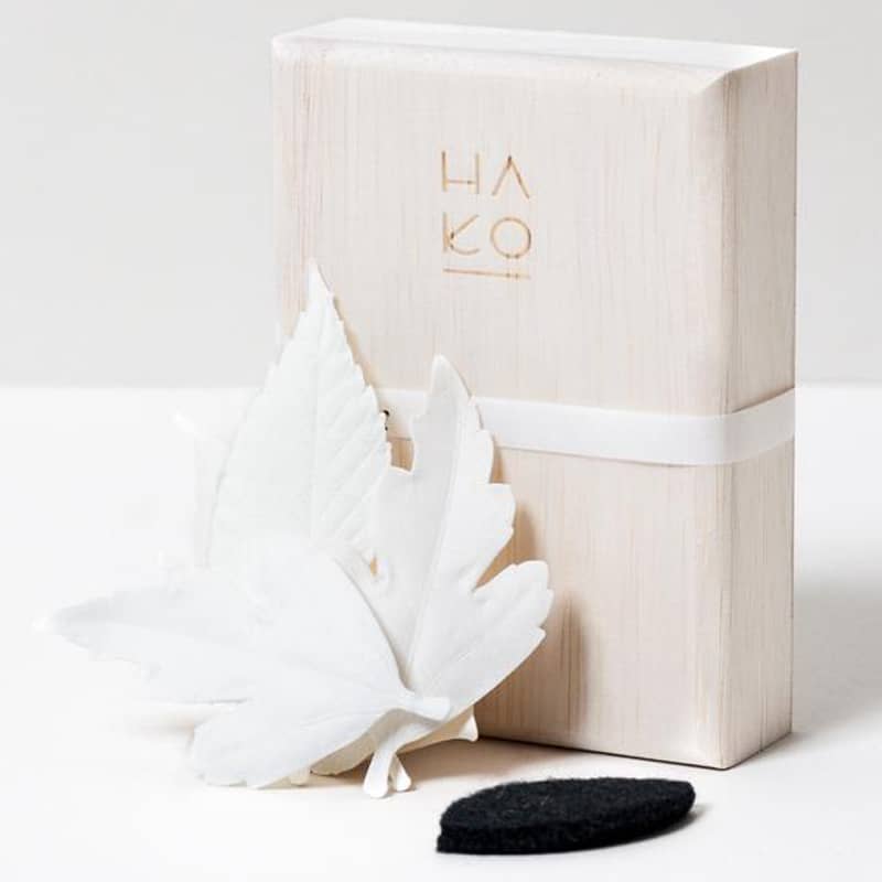 HA KO Paper Incense Wooden Box Set of 5 with Mat