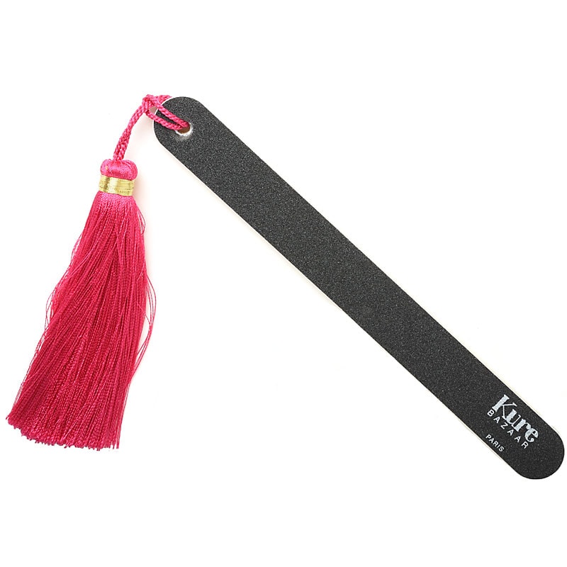 Gold Nail File with Pink Tassel