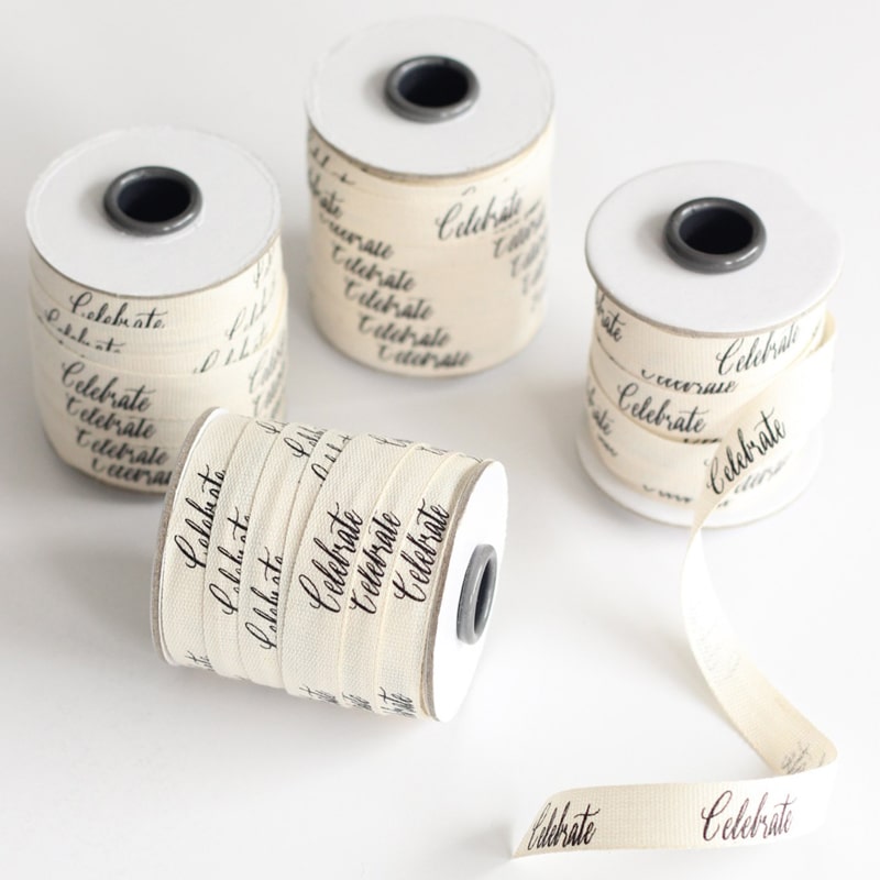 Celebrate Caligraphy Ribbon