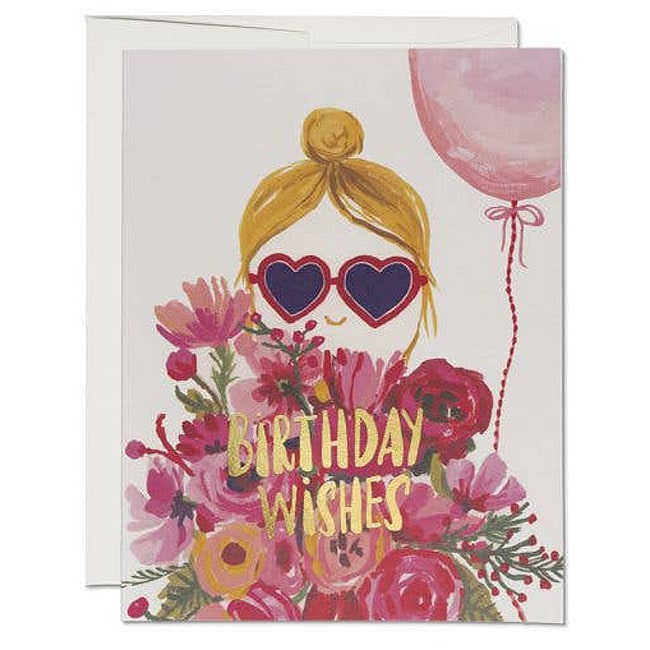 Heart Shaped Glasses Card