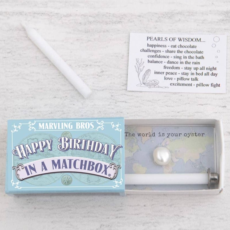 Happy Birthday Pearl In A Matchbox