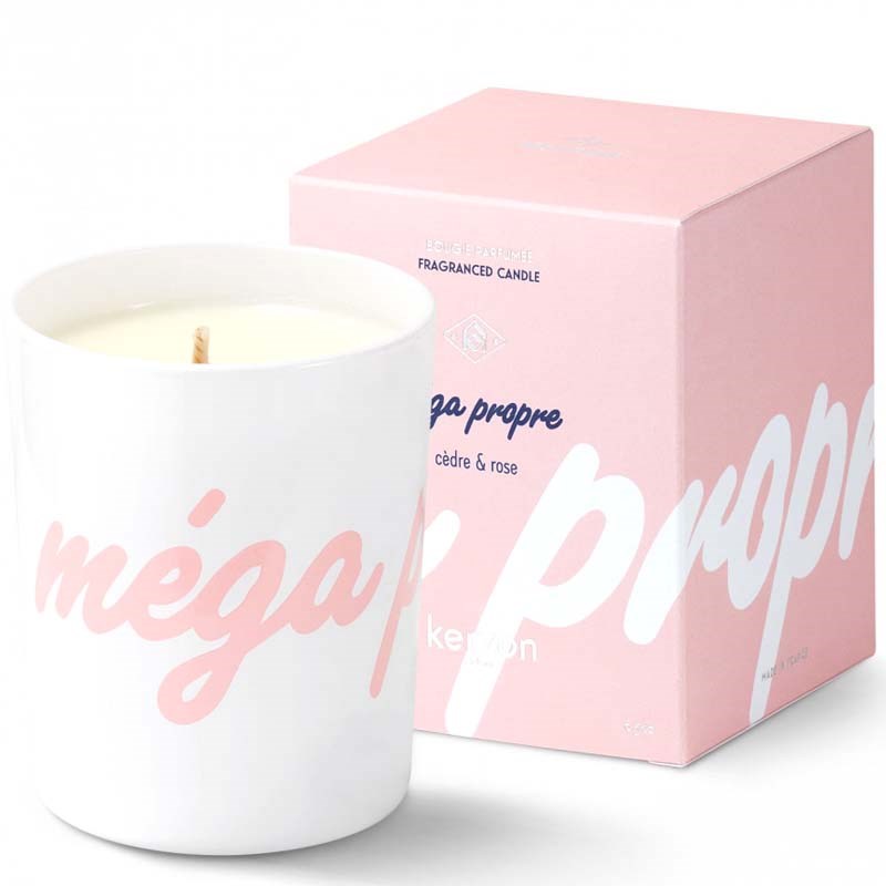 Fragranced Candle - Mega Propre (Cedar & Rose)