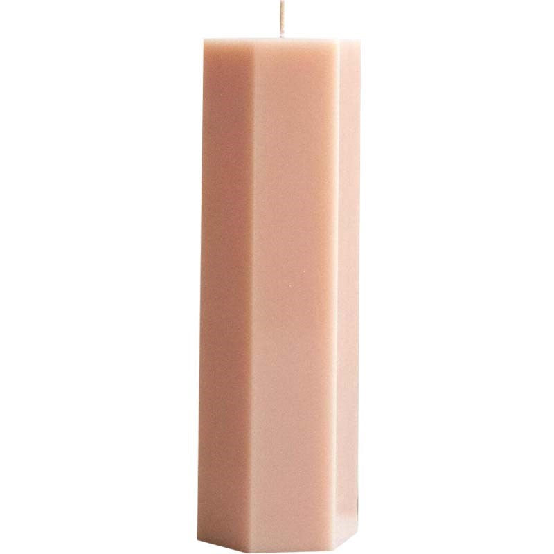 Fancy Hexagon Pillar Candle – Petal