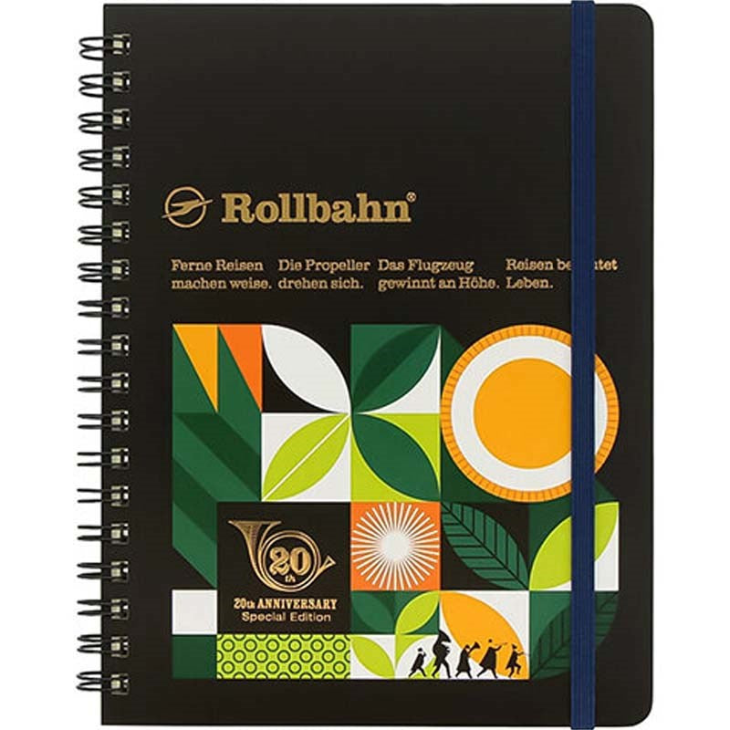 Delfonics Rollbahn Medium Horizontal Spiral Notebook – Yellow