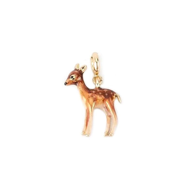 Enamel Fawn Charm