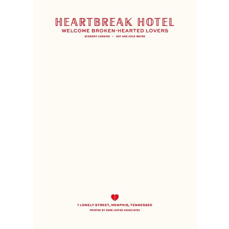 Fictional Hotel Notepad Set – Heartbreak Hotel