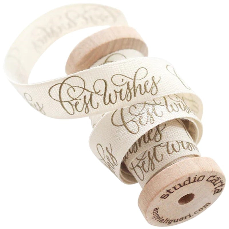 Best Wishes Calligraphy Ribbon