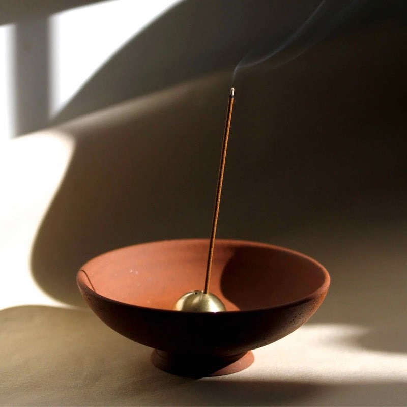 Incense Chalice in Terracotta