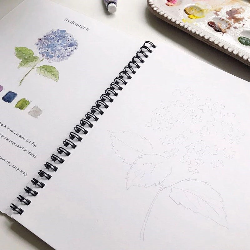 Flowers Watercolor Workbook