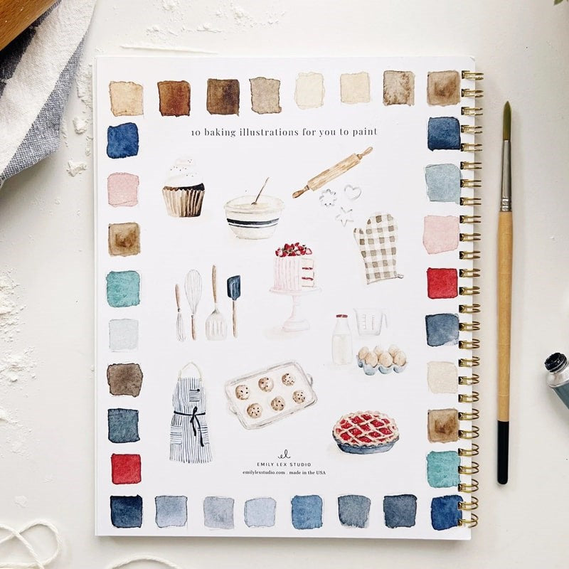 Baking Watercolor Workbook