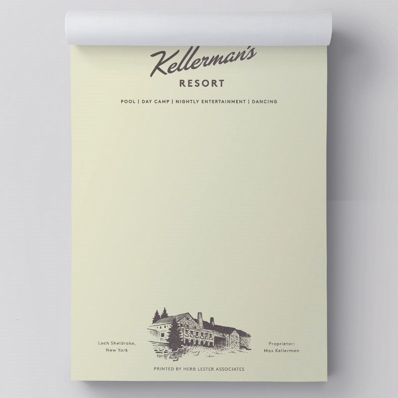 Fictional Hotel Notepad Set - Kellerman's Resort