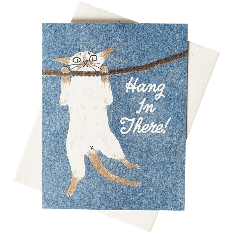 Hang In There! Risograph Card