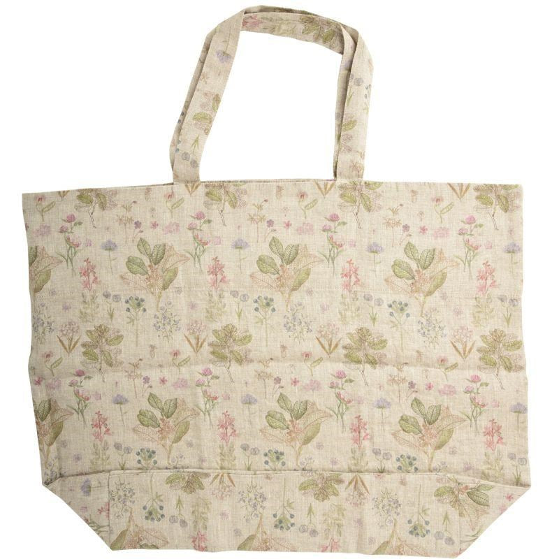 Botany Print Linen Bag