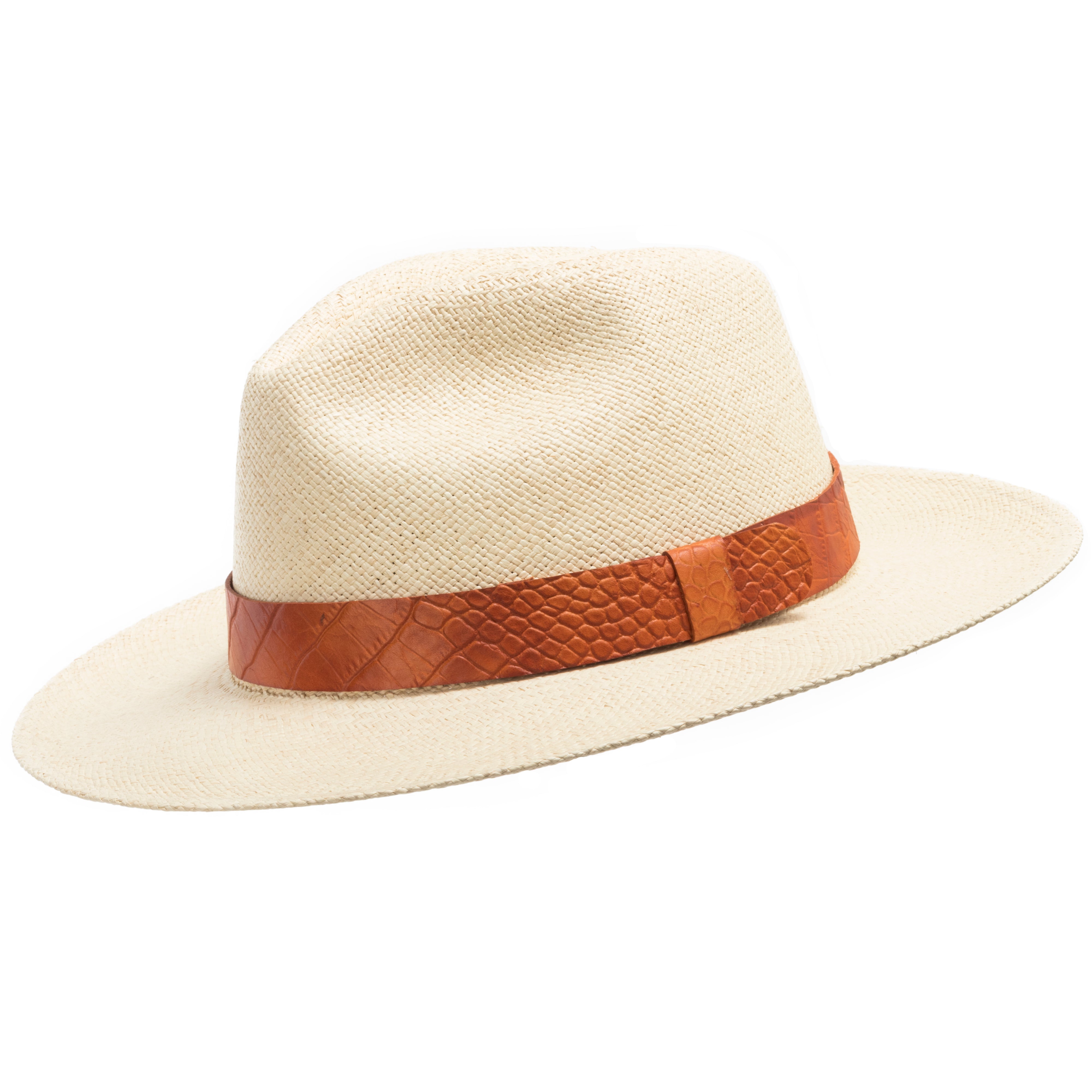 Paul Lashton Aussie Croc Leather Hatband