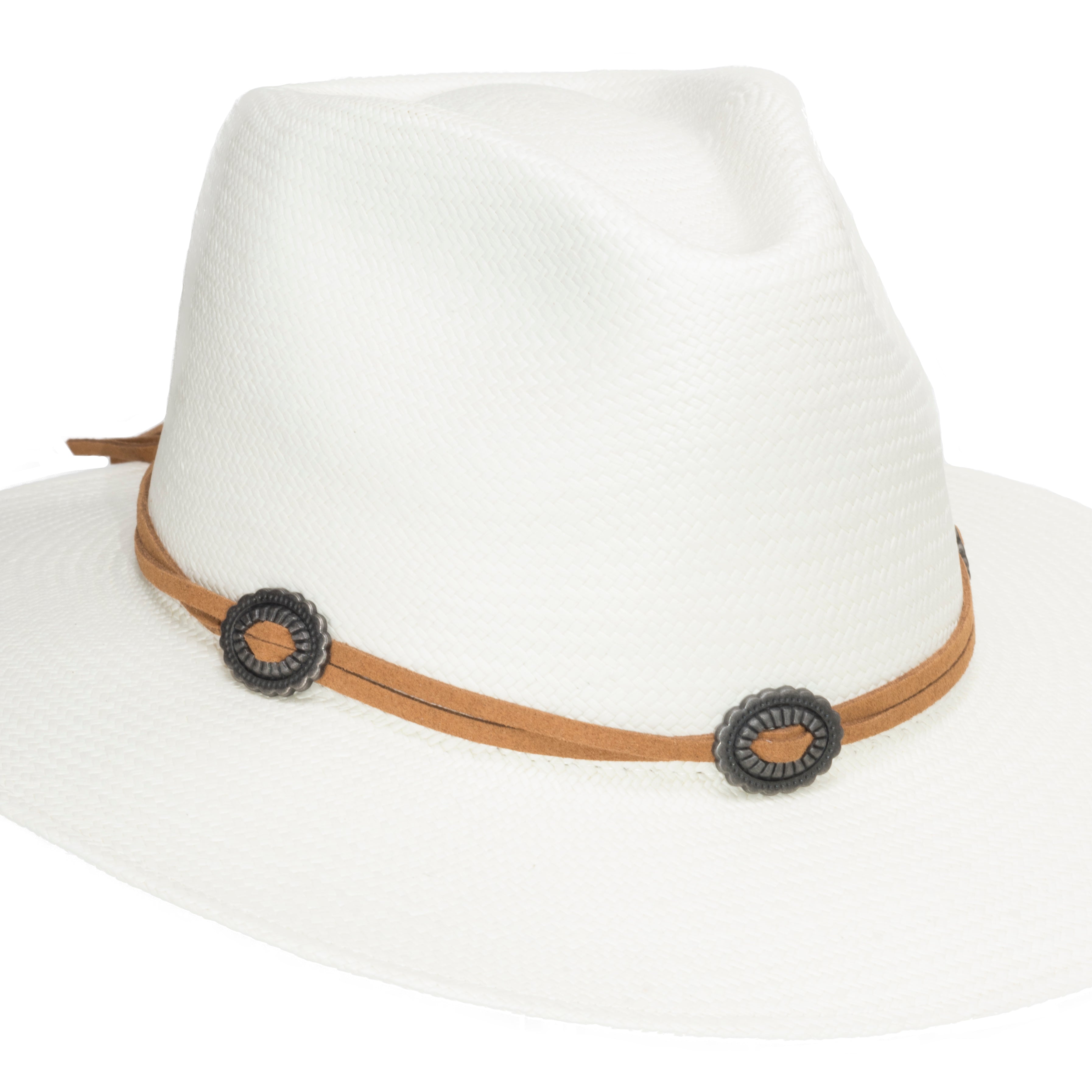 Paul Lashton Leather Suede Double Hatband with Tassel