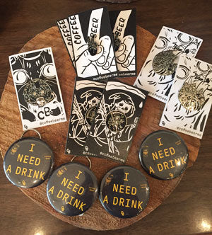 coffee beer pins