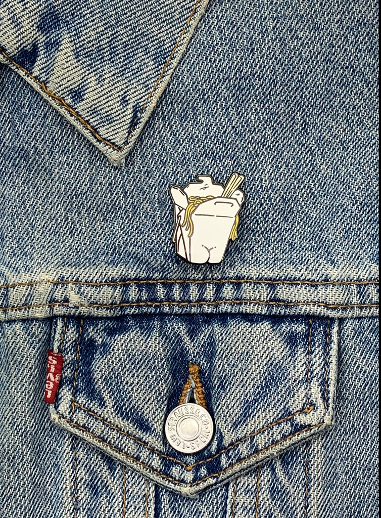 Noodle Butt Enamel Pin Crafty Wonderland 4319