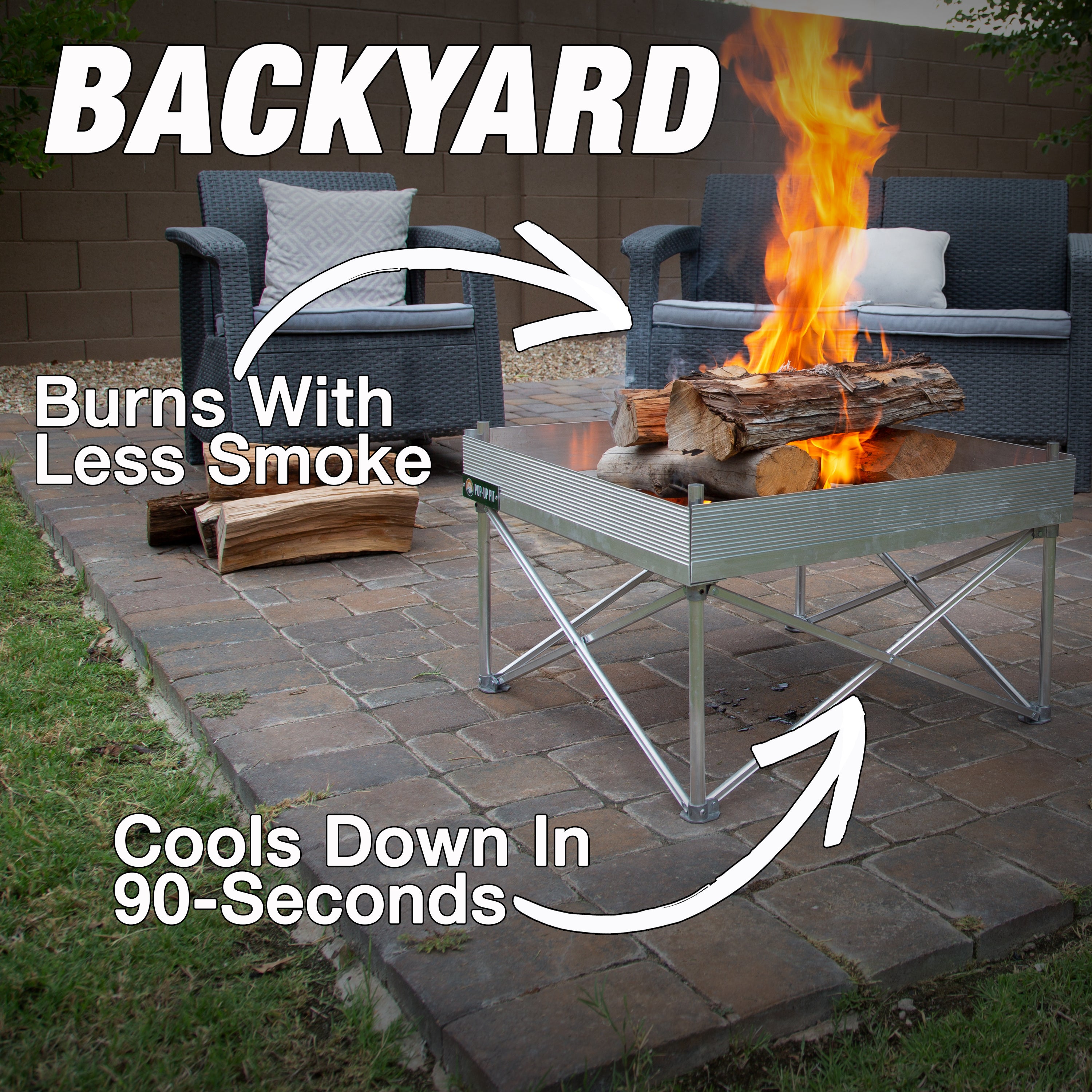 Fireside Outdoor Pop Up Fire Pit