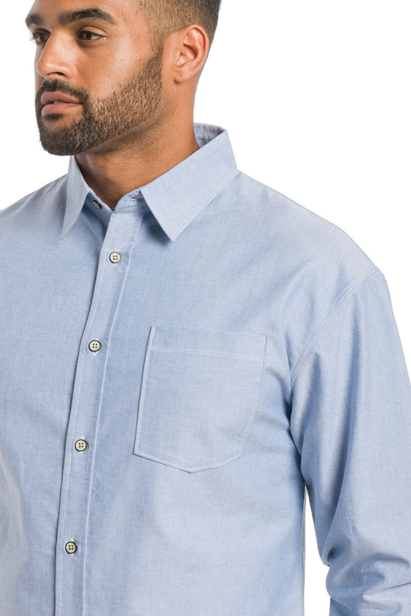 Steward | Men's Long Sleeve Oxford Woven Shirt – Ably Apparel