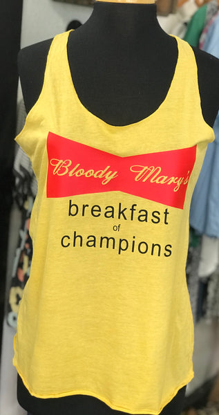 bloody marys breakfast of champions tank