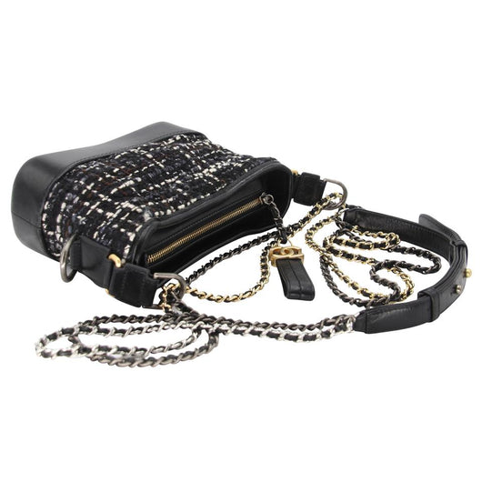 Chanel Gabrielle Mini Chainlink Tweed Crossbody Bag