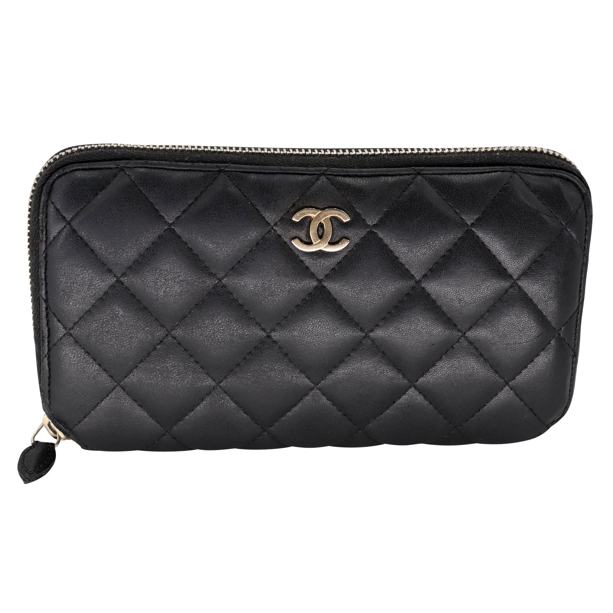 Chanel CC Zip Coin Purse Camellia Lambskin Small - ShopStyle Wallets & Card  Holders