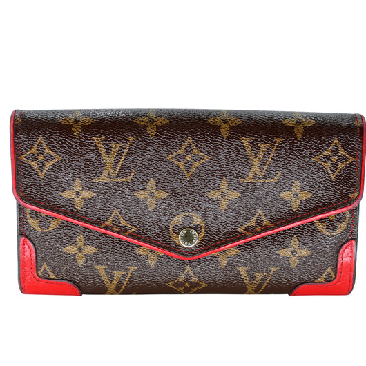 Louis Vuitton Monogram Sarah Retiro Wallet Cerise