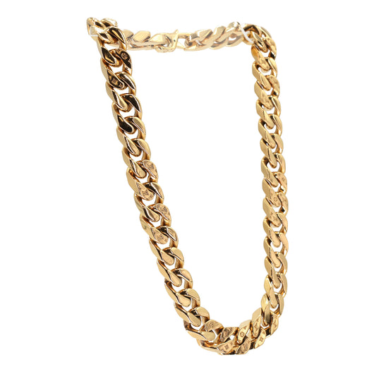 Louis Vuitton Chain Links Patches Necklace Gold Multi in Gold with