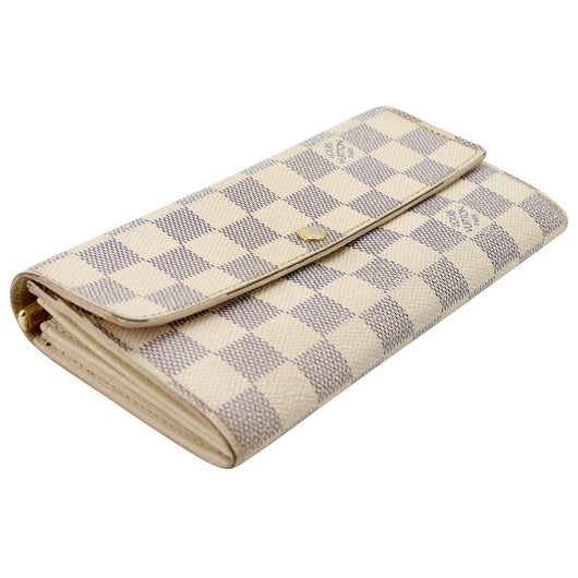 Louis Vuitton Sarah Wallet Damier Azur – The Luxe Pursuit