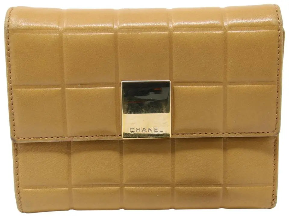 Chanel Vintage Iconic Chocolate Bar Bi-fold Long Wallet - The Tanpopo Room  - The Tanpopo Room
