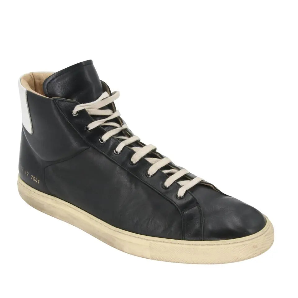 Common Projects Leather Achilles Retro High Top Men's Sneakers